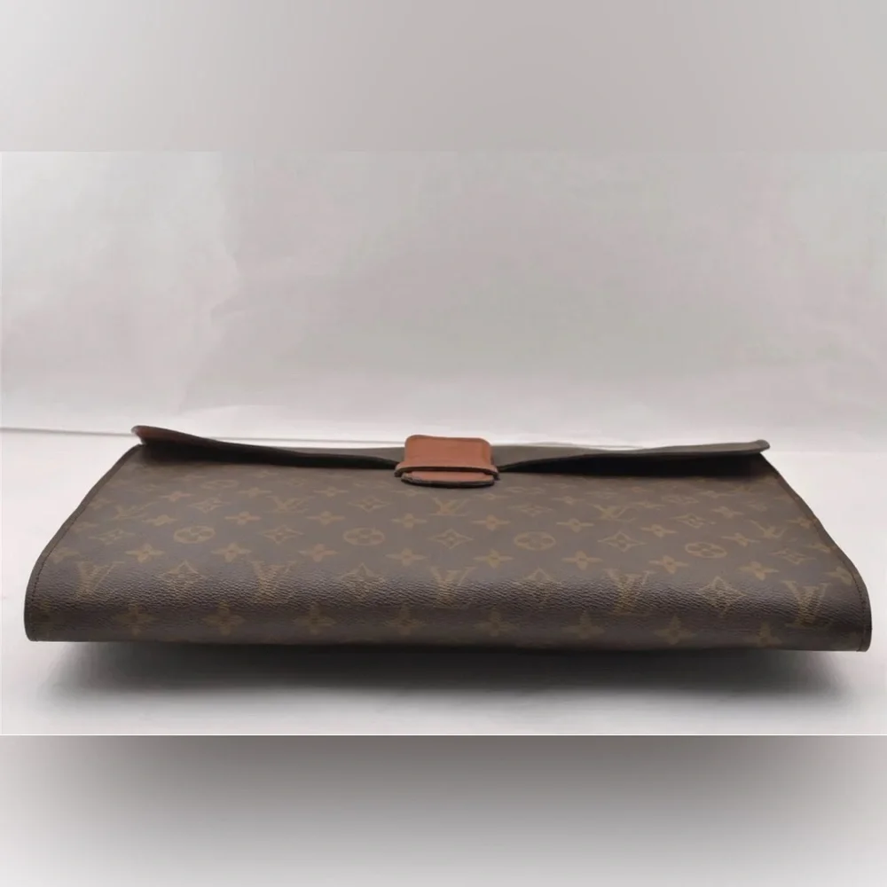 Louis Vuitton Monogram Poche Ministre Document Case Authentic Vintage 70s Model